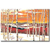 Painting by Numbers Art Nature Bare Trees in Winter Landscape
